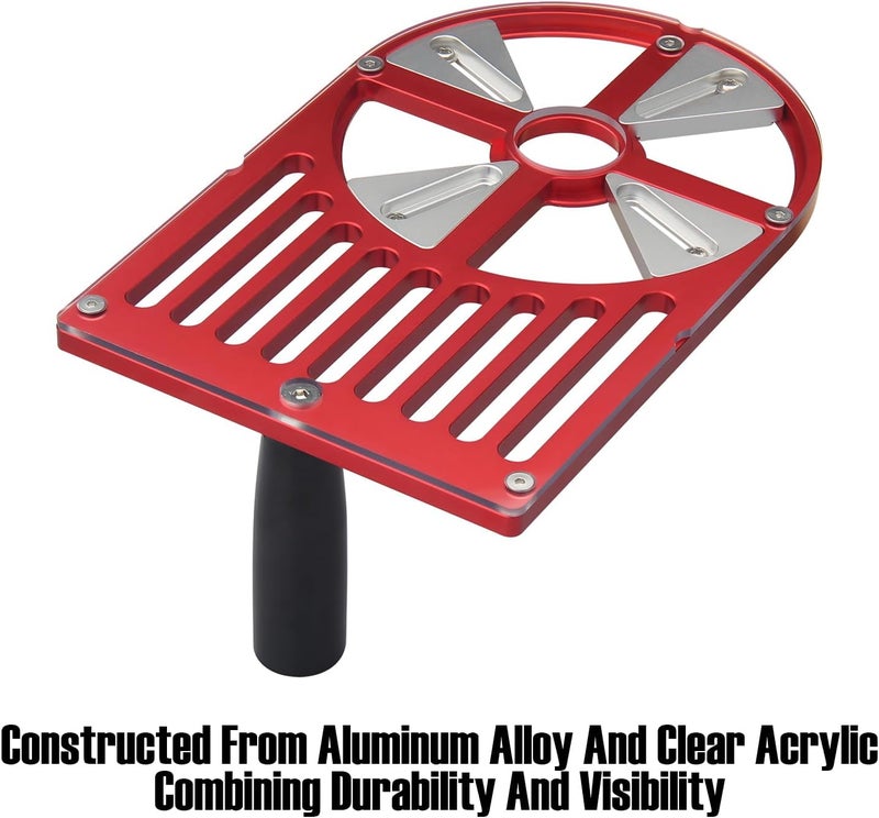 Tocool Universal Trim Router Base Plate Router Accessories Aluminum Alloy Clear Acrylic Sub Base Fits for DeWalt, Makita, Festool, Milwaukee Router etc - Image 3